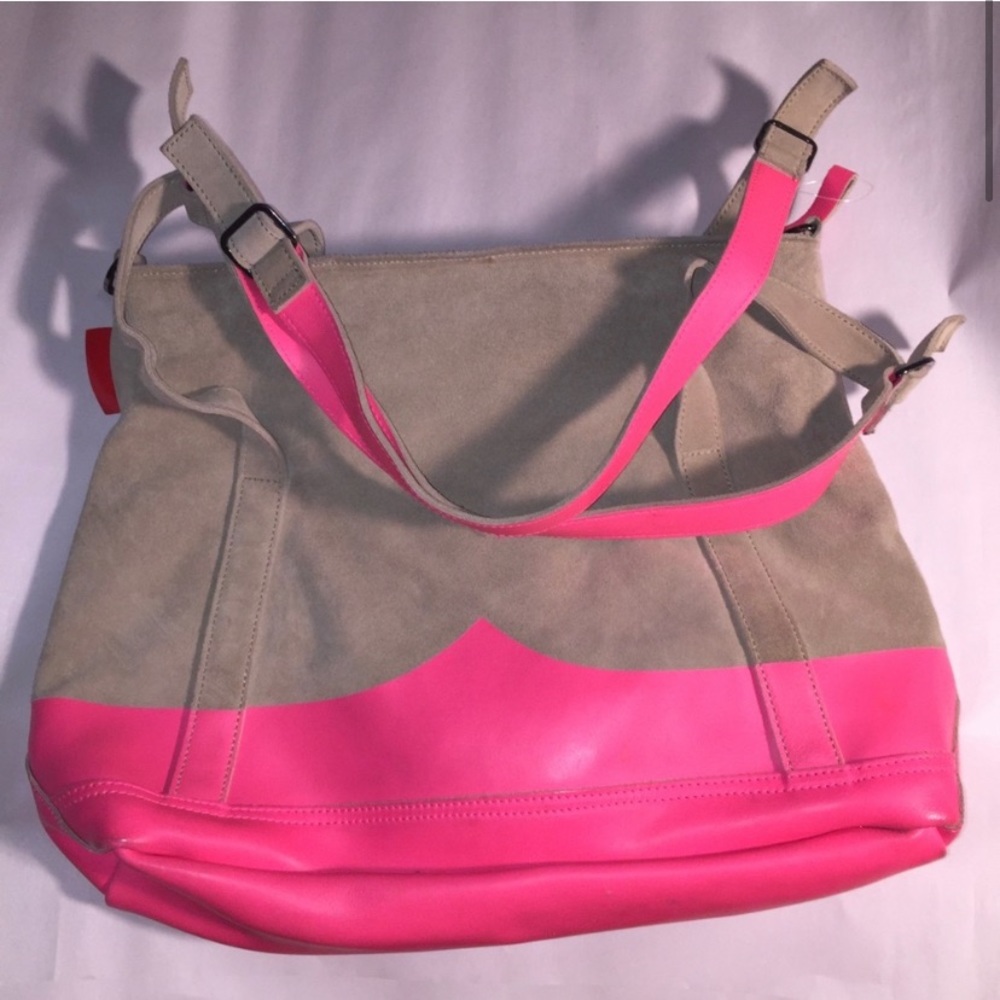 pre-loved auth HUNTER moustache zip top TOTE $395
